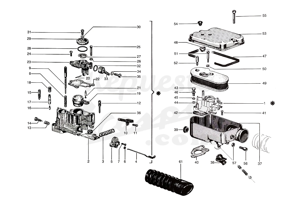 DESPIECE VESPA PX125 T5 SPORT 1987 CHASIS 98C MOTOR 98M LÁMINA 5 - CARBURADOR - CAJA CARBURADOR - FILTRO DE AIRE DESPIECE VESPA PX125 T5 SPORT 1987 CHASIS 98C MOTOR 98M LÁMINA 5 - CARBURADOR - CAJA CARBURADOR - FILTRO DE AIRE
