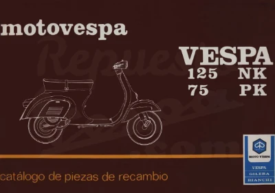 Despiece Vespa Primavera NK PK Portada Despiece Vespa Primavera NK PK