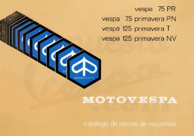 Despiece Vespa Primavera PR PN T NV Portada Despiece Vespa Primavera PR PN T NV