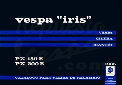 Despiece Vespa Iris 150 200 Portada Despiece Vespa Iris 150 200